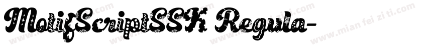 MotifScriptSSK Regula字体转换